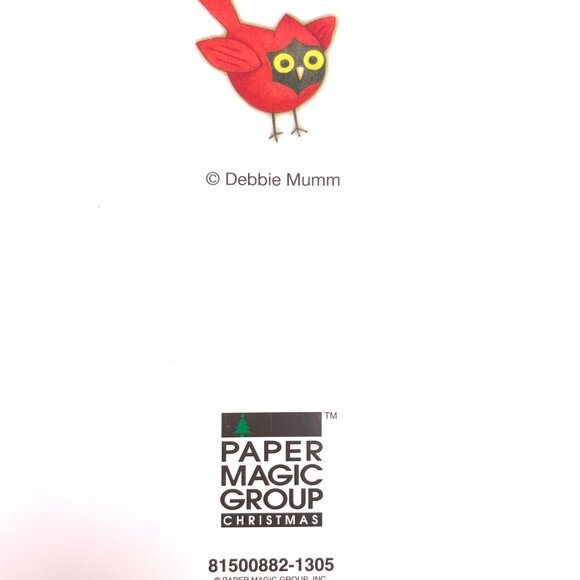 Set of 8 Vintage Paper Magic Group Owls & Stockings Pop-Up 3D Christmas Cards - Picture 9 of 9